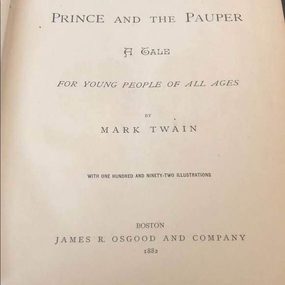 The Prince & the Pauper by Mark Twain, 1st Edition - Picture 3 of 4